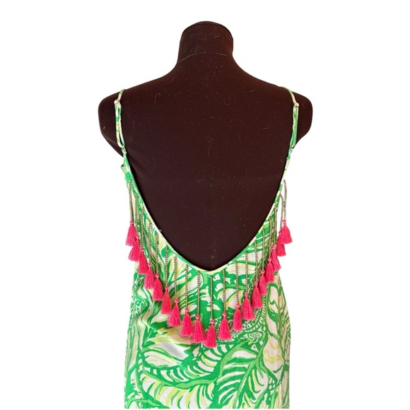 Lilly Pulitzer Allair Maxi Beach Dress Toucan Green Coca Loca Womens Size XXS - Picture 9 of 15
